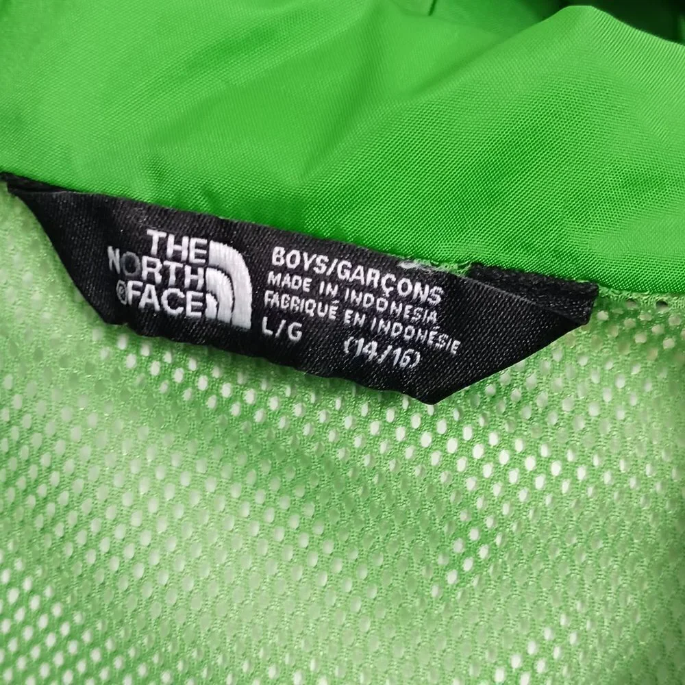THE NORTH FACE hydrenaline Windbreaker jacket boys size L 14/16 green full zip